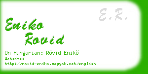 eniko rovid business card